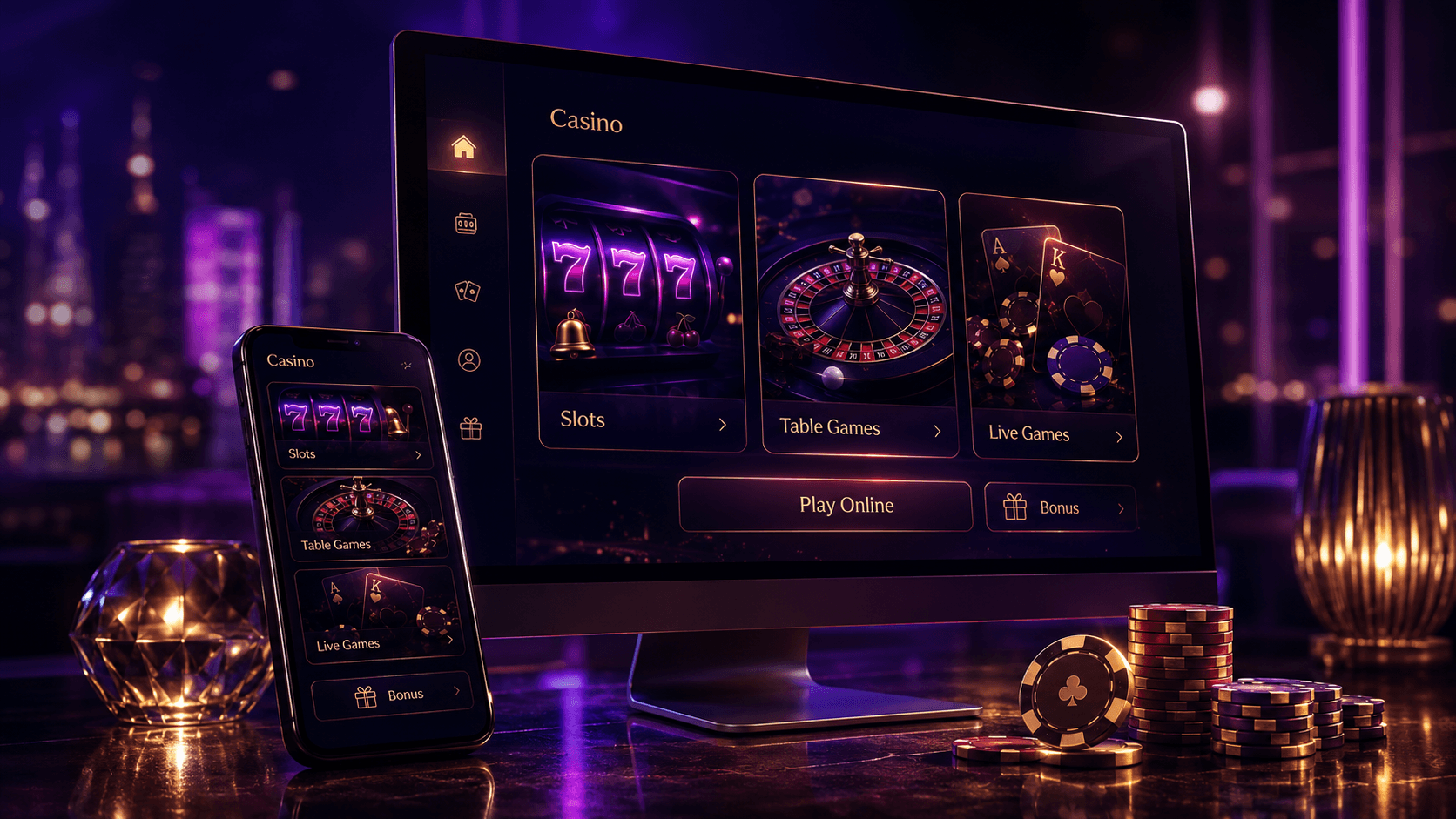 Playlive online casino lobby